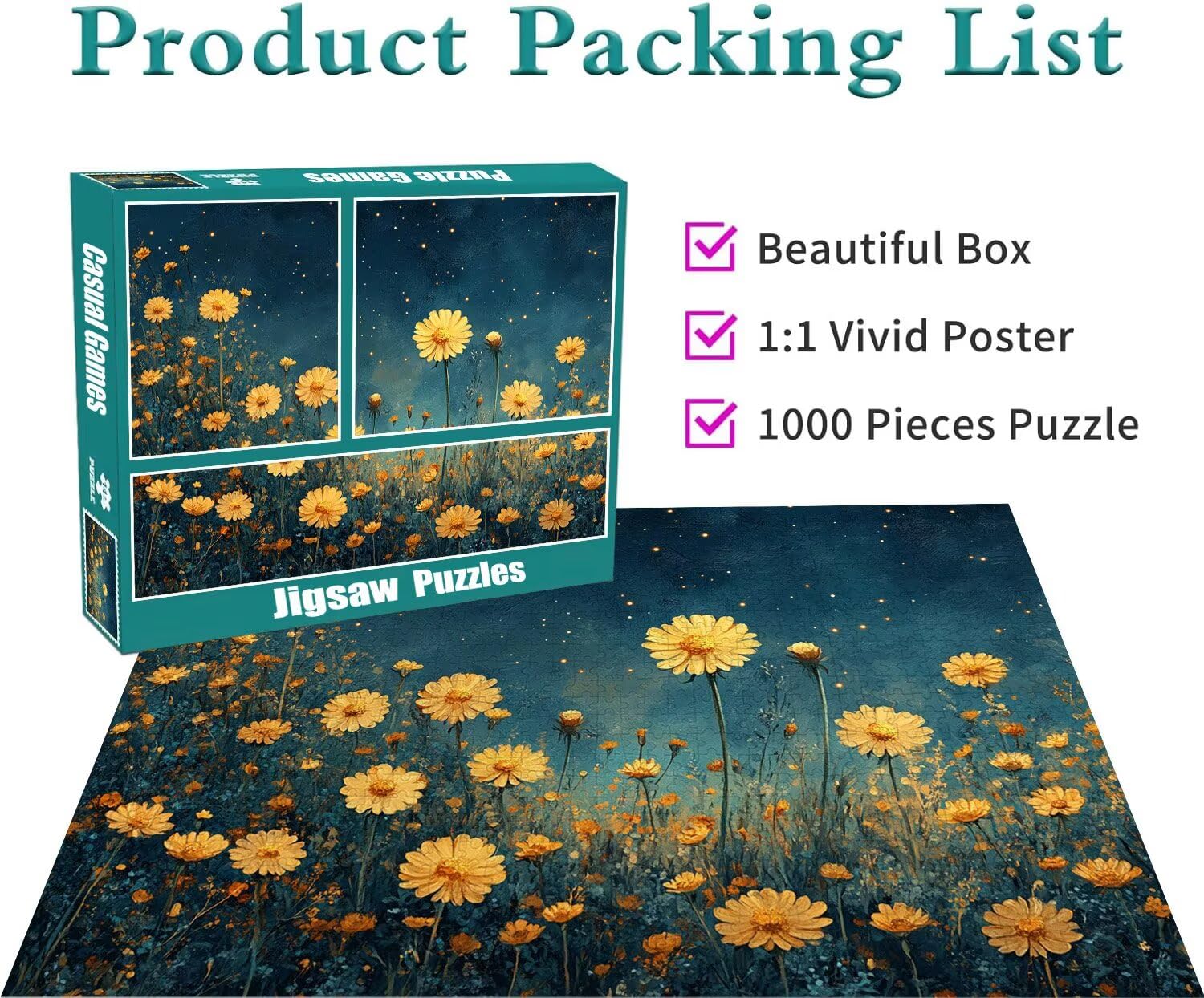 Blume Puzzle für Erwachsene Kinder Anspruchsvoll 5000 Teile Impossible Klassische Puzzles Schwer Anlage ab 8 9 10 Jahre Mädchen Jungen Jigsaw Kunst Educa,für Dekoration und Geschenke 105x156cm t-345