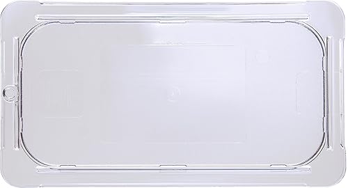 Miniatura 2 de Carlisle FoodService Products Storplus - Tapa plana universal de tamaño 1/3 para catering, bufés y restaurantes, policarbonato, transparente