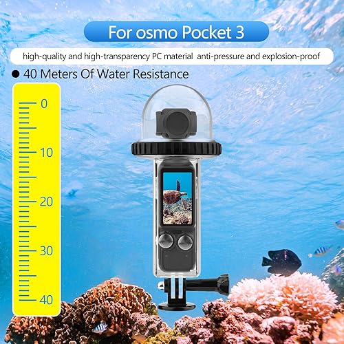 Miniatura 2 de Osmo Pocket 3 - Funda de buceo subacuática de 131 pies, compatible con DJI Osmo Pocket 3, accesorios impermeables