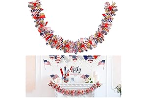 68"L Patriotic Garland for an All-American Celebration
