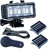 Suptig Waterproof High Power Dimmable Dual Battery Fill Night Diving Underwater Light for Gopro Hero 13, 12, 11/10/9/8/7/6/5/4/3+/3, Akaso, DJI Osmo, Insta 360