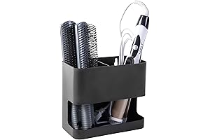MyGift Black Metal Wall Mount Dyson Airwrap Holder