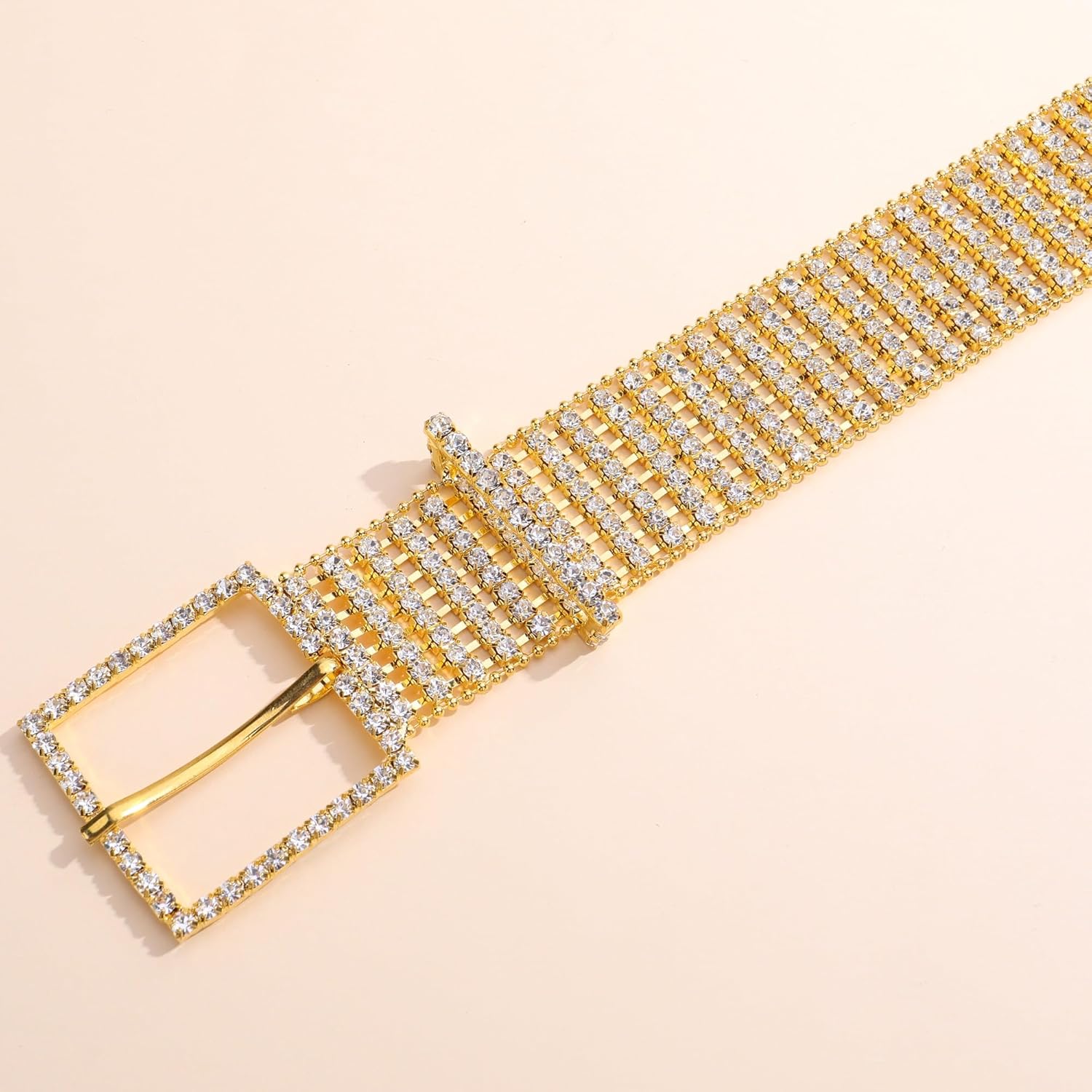 Ayliss Women Rhinestone Belt Bling Crystal Shiny Waist Dress Belt Silver Fashion Glitter Chains Dress Wedding Party Gift - Image 9