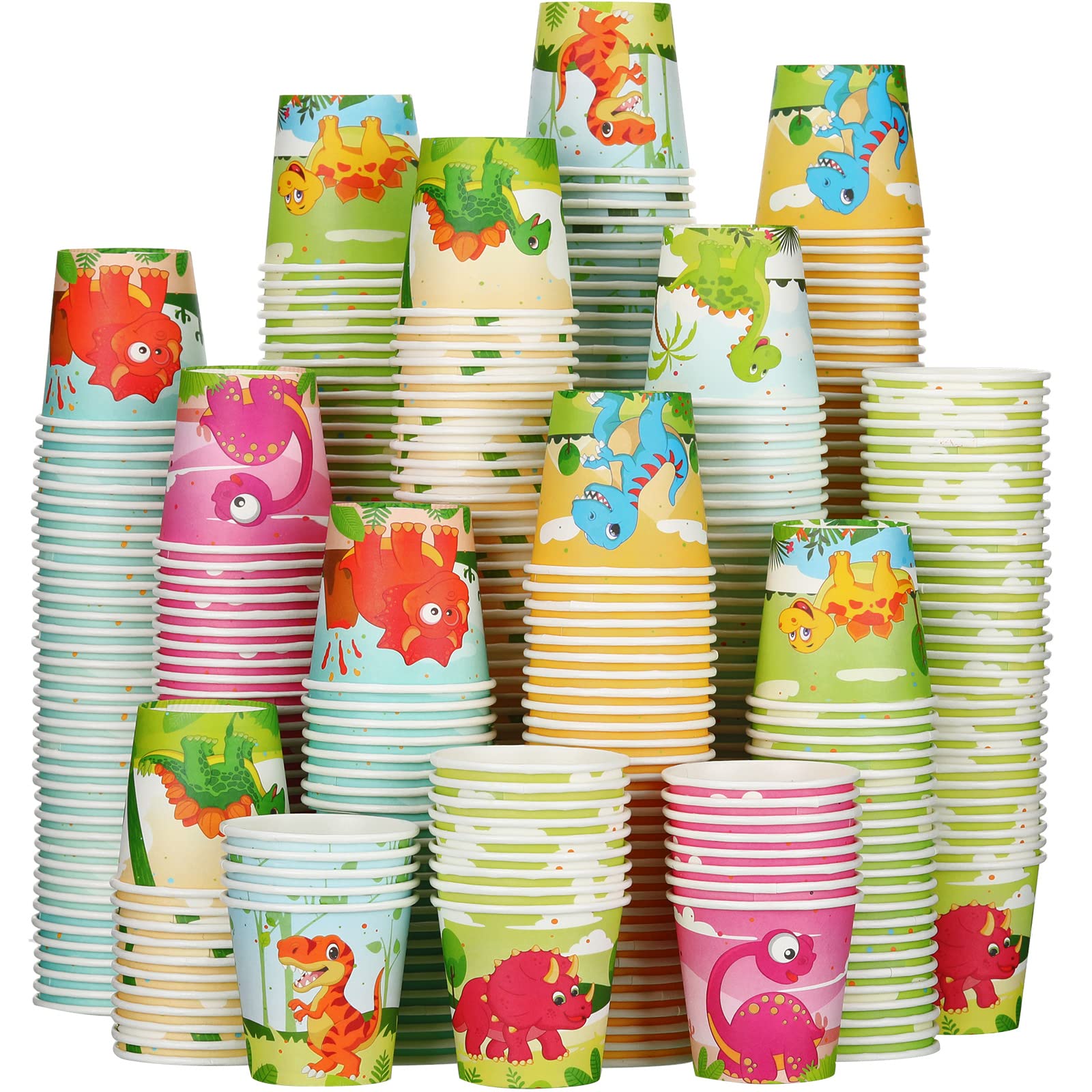 Skyley Paquete de 600 vasos de papel pequeños desechables de 85.0 g para baño, enjuague bucal para niños, mini tazas de bebidas frías para fiestas, hogar y oficina, enfriadores de agua (estilo