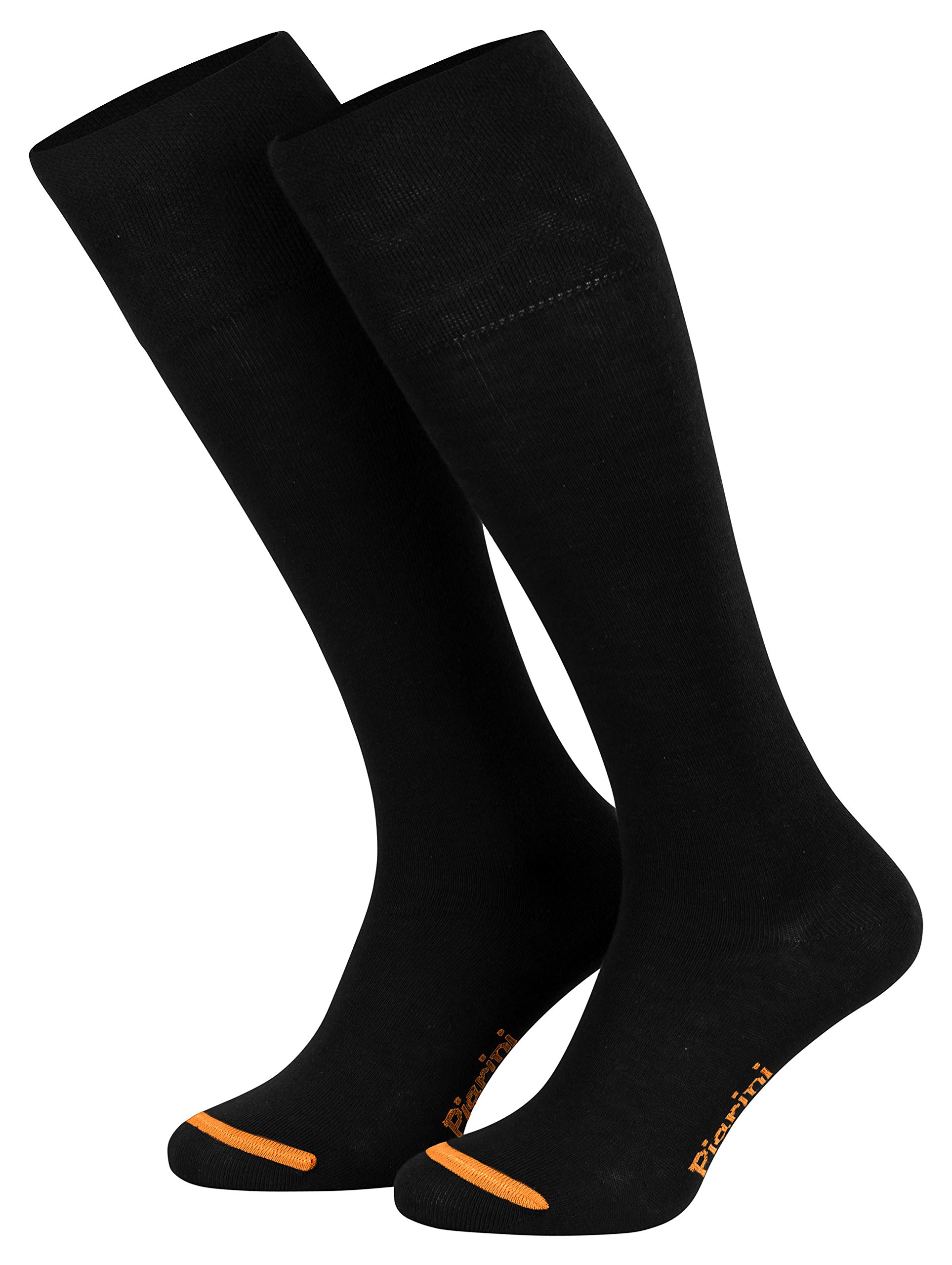 Piarini® - 4 Pares de calcetines largos de ejecutivo - Alto contenido en algodón - Con elastano - Sin elástico
