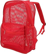 Mesh-Ryggsäck, Kraftig lättvikts-, Tvättbar, Genomskinlig Ryggsäck med Stor Kapacitet för Pendling Simning Strand Utomhuss...