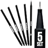 Scribbles That Matter Premium 0.7mm fineliner pen set of 5 | Smooth, Precise, Ergonomic Black Ink writing Pens for Journaling, Planning, Sketching