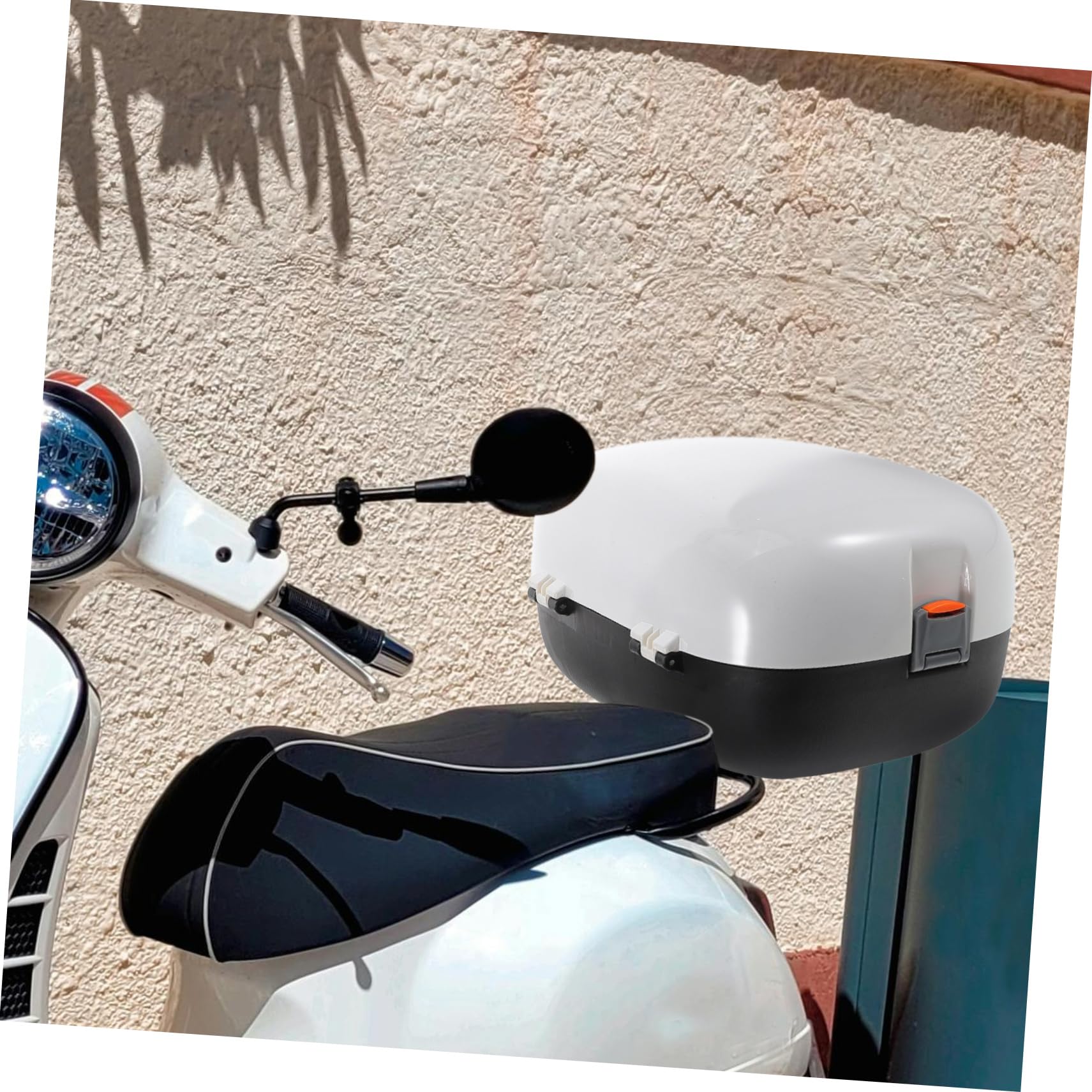 Ciieeo Coffre Arrière De Étanche pour Scooter Électrique De Rangement pour Et Blanc Top Case Pratique
