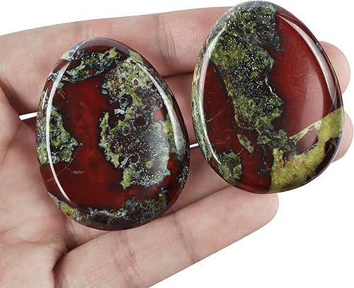 Miniatura 8 de Artistone Piedra de cristal para pulgar, tallada a mano, piedra de bolsillo de cristal curativo para meditación Reiki, forma de gota de agua