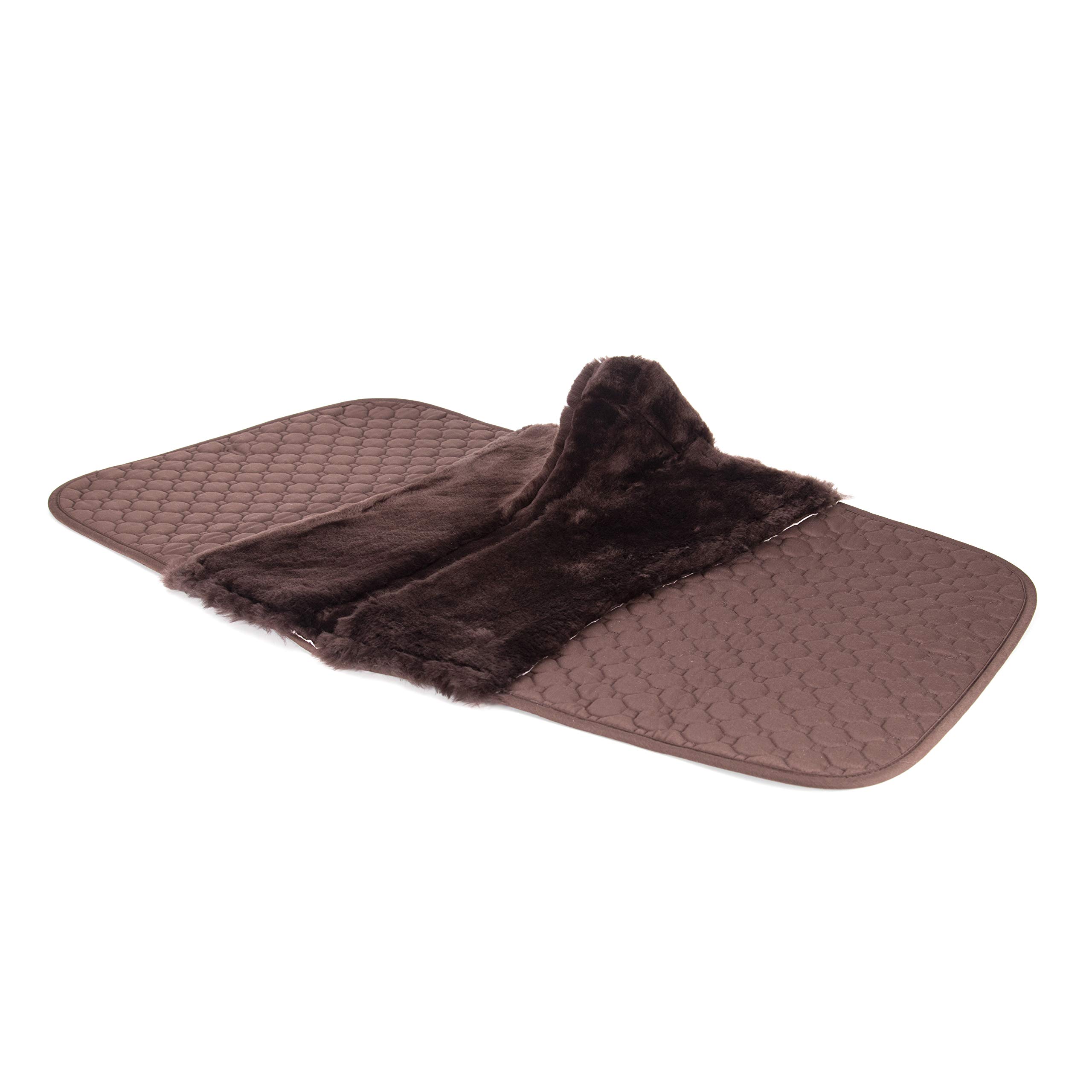 Manta de piel de cordero auténtica para silla de montar de lana de cordero, para eventos de doma y primavera con lana de cordero y algodón acolchado (Doma marrón con lana de cordero marrón)