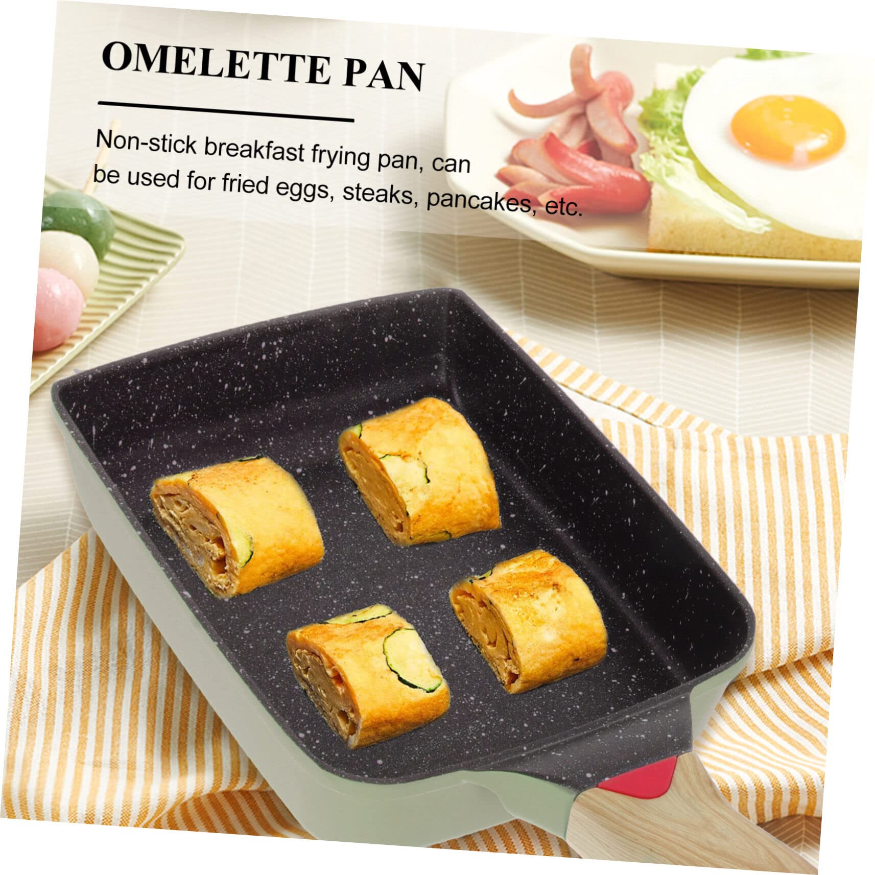 Patelnia Patelnia Patelnie Nonstick Patelnia do jajek Patelnie do pieczenia Patelnia kempingowa Płaska patelnia Patelnia nieprzywierająca Japońska kwadratowa patelnia Patelnia do gotowania jajek Pat