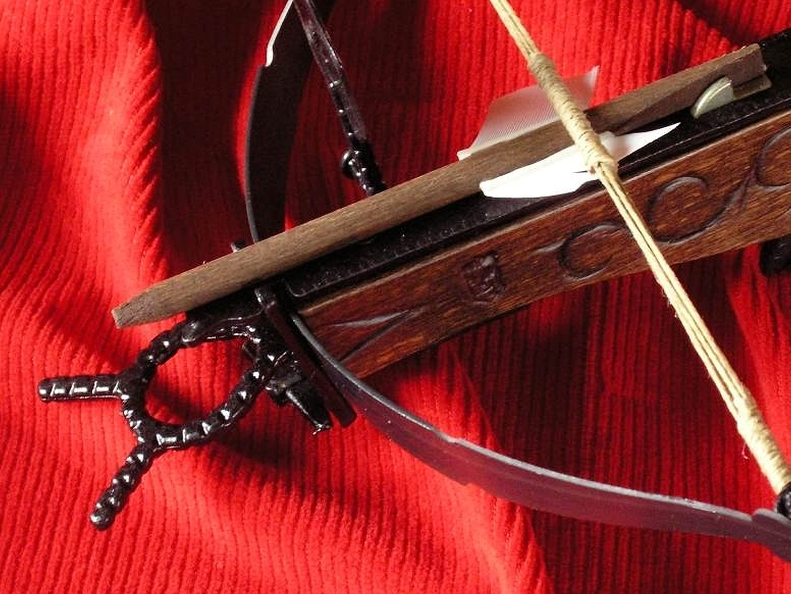 Dekorative Holzarmbrust XV. Jahrhundert AG0F.01 Ritterarmbrust Mittelalterliche Armbrust für historische Rekonstruktion für einen Sammler oder als Geschenk Feuert Nicht.