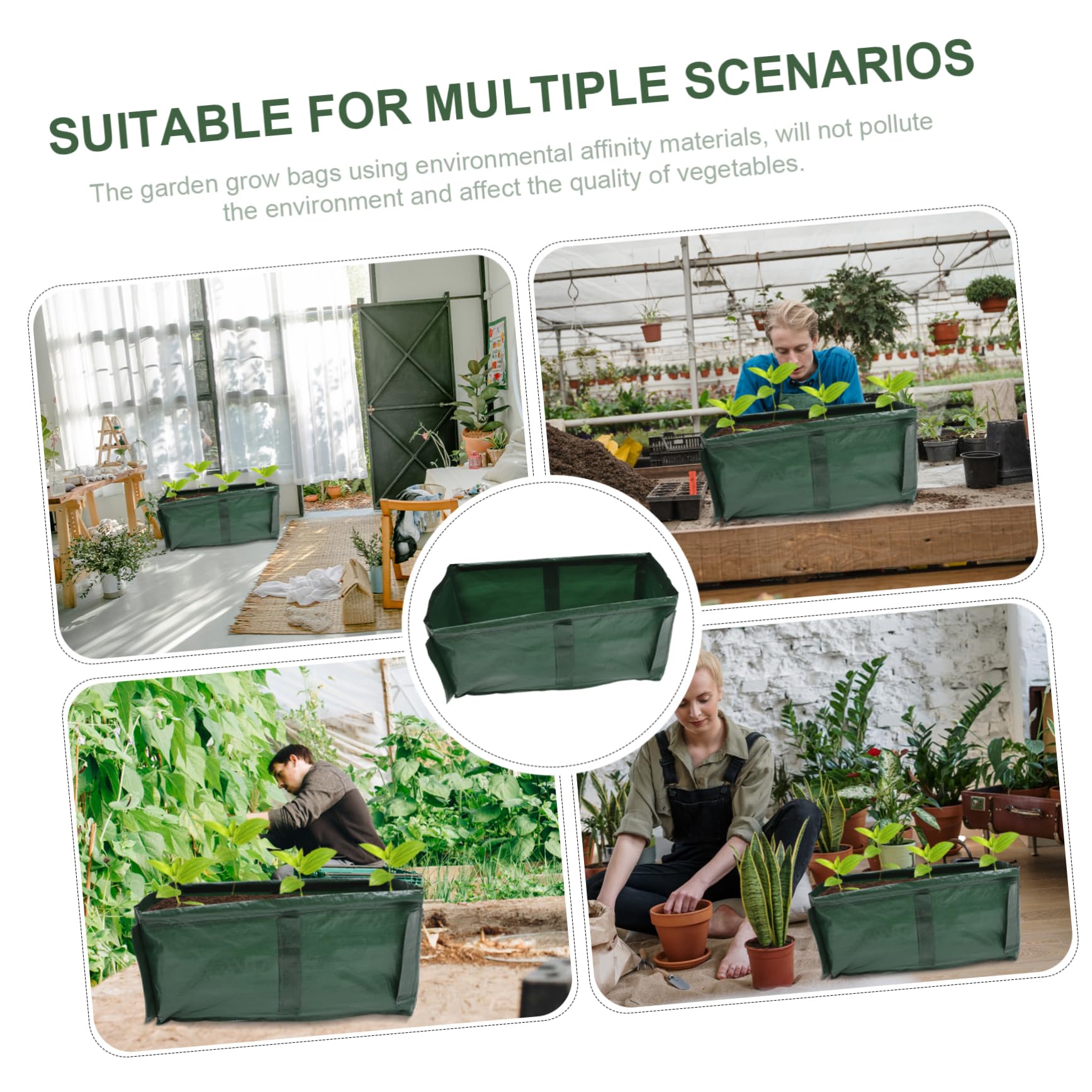 ifundom 2pièces Sacs De Plantation Tissu PE Tissé Sachets De Plantation De Fruits Sacs De Croissance Réutilisables pour Plantes Légumes Et Fleurs