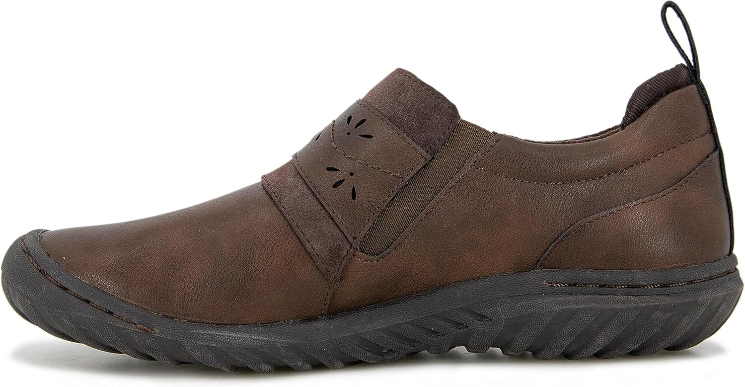 JBU by Jambu Women's Fern Oxford Flat, Brown, 9