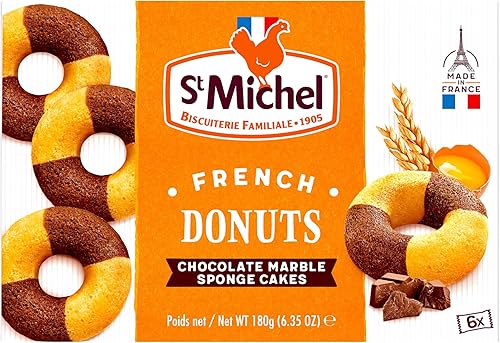 St Michel Doonuts Marbrés au bon Chocolat x6 en sachet individuel 180g