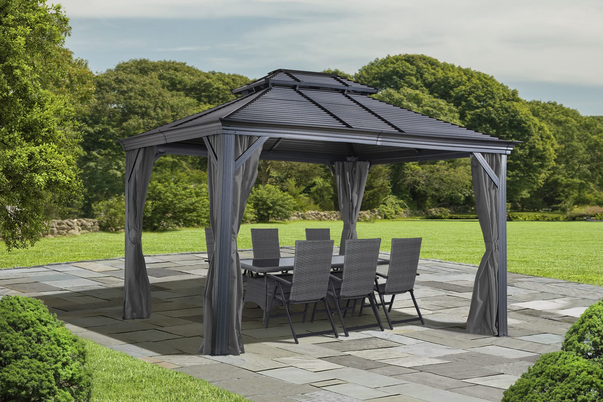 Sojag Gazebos For 10ftx14ft Sojag 10-ft X 12-ft Ventura Rectangle