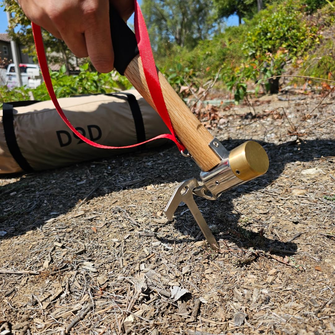 Amazon.com: Heavy Duty Tent Stake Hammer & Puller Steel Head