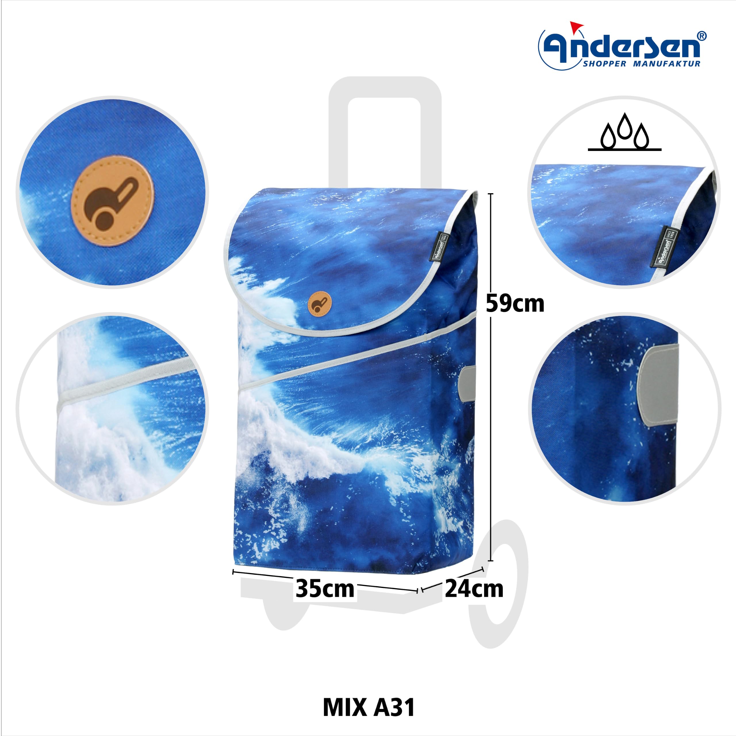 ANDERSEN Einkaufstrolley - Shopper Mix A31