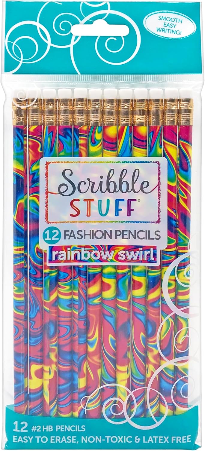 Scribble Stuff Fash Pencil Pa, Rainbow Swirl Edit, Unened,