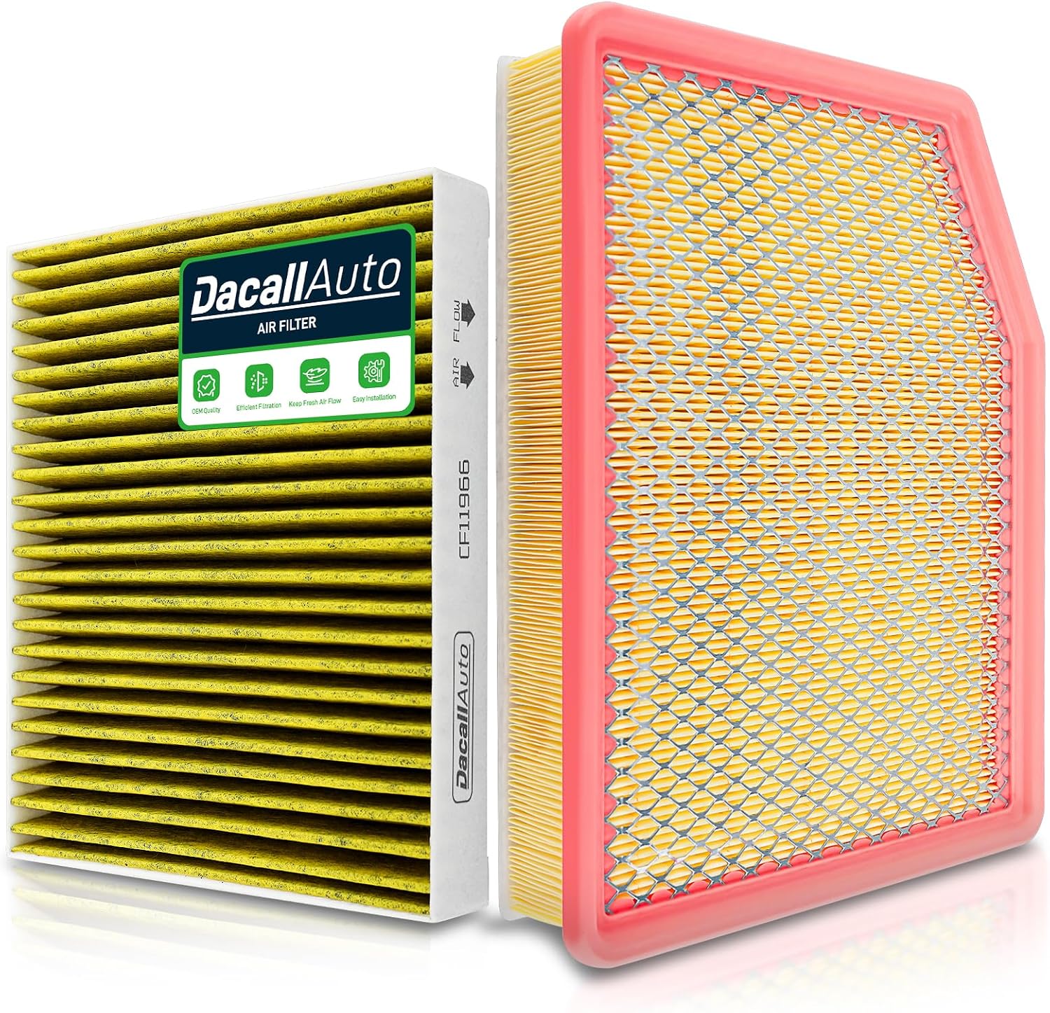 Engine & Cabin Air Filter Set Fit for Cadillac Escalade (2021-2025), for Chevrolet Silverado 1500/2500/3500 HD, for Suburban Tahoe; for GMC Sierra Yukon. Replace 13508023, 84121219