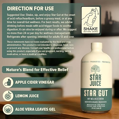 Miniatura 5 de Star Juice Bebidas naturales saludables Prebióticos y probióticos para mujeres y hombres Enzima digestiva Apoyo inmunológico Contiene