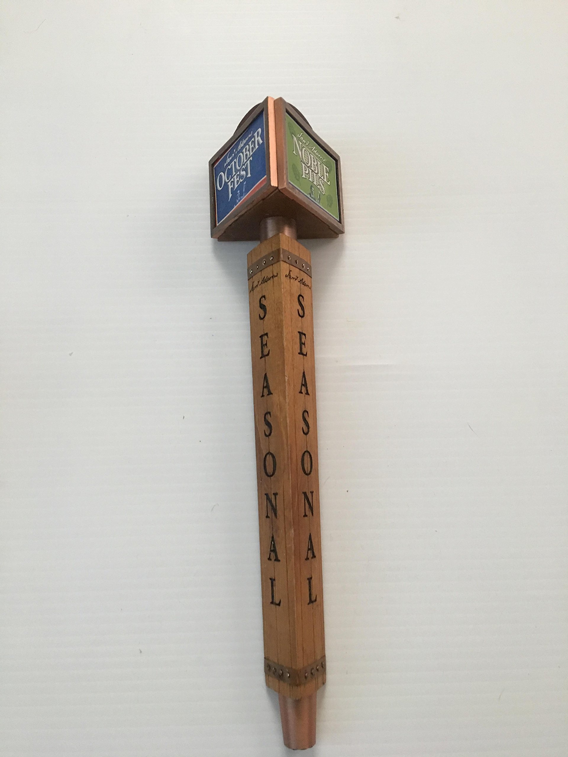 Sam Adams Seasonal Beer Tap Handle W/all Seasonal Cards