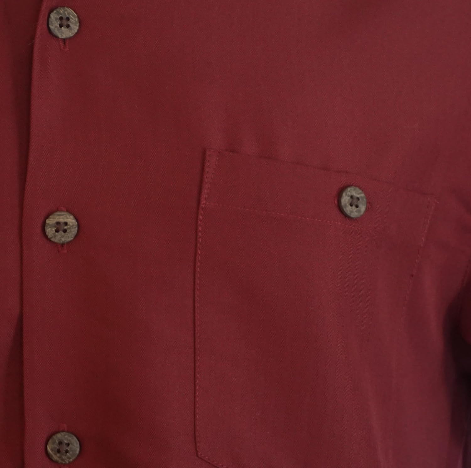 Foxfire Indygo Smith Poly/Rayon Herringbone Mens Shirt - Image 4