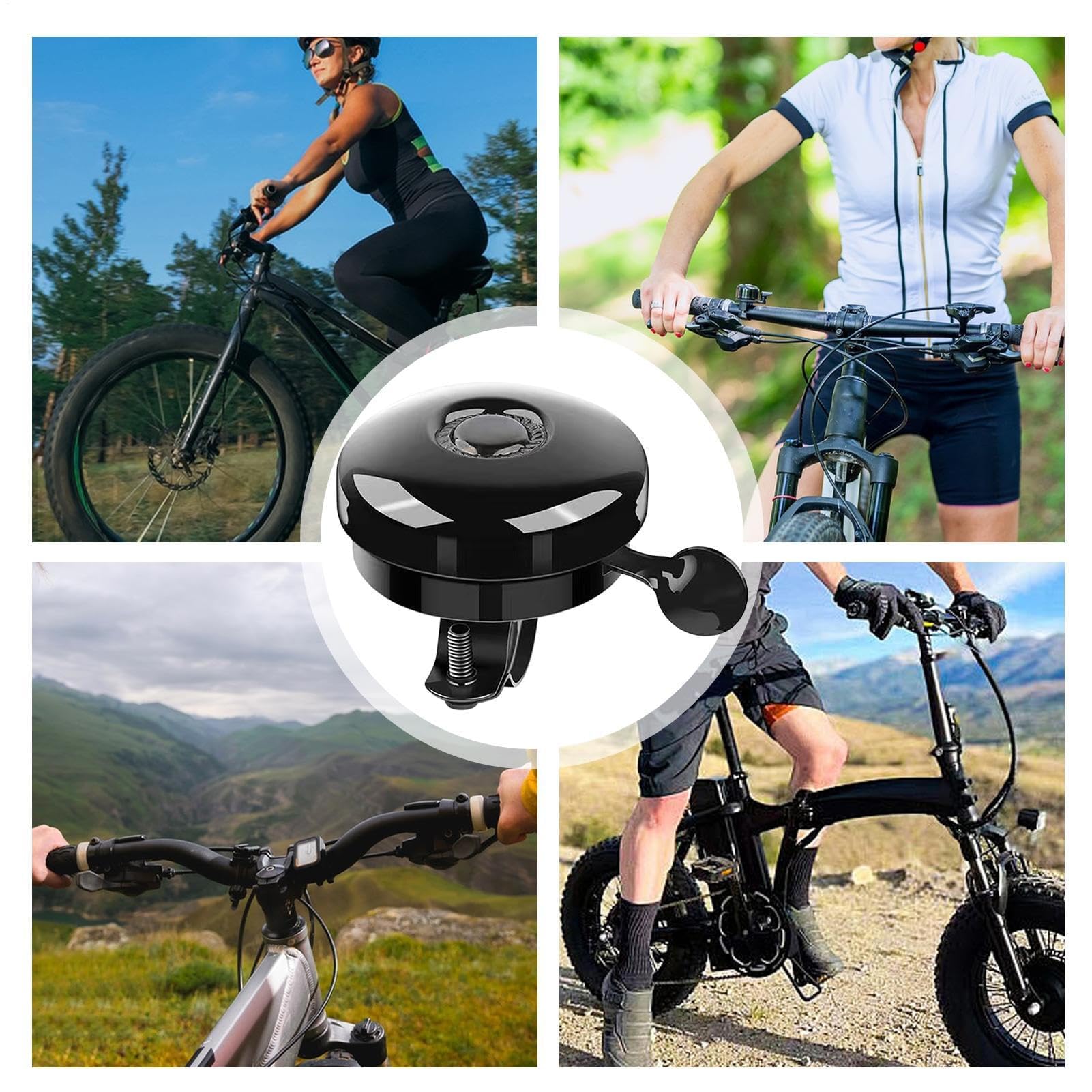 Dzwonek rowerowy, klakson, wyraźny dźwięk, uniwersalne akcesoria rowerowe, lekki i łatwy montaż, idealny do roweru szosowego, górskiego, rowerowego, bezpiecznego użytku na świeżym powietrzu