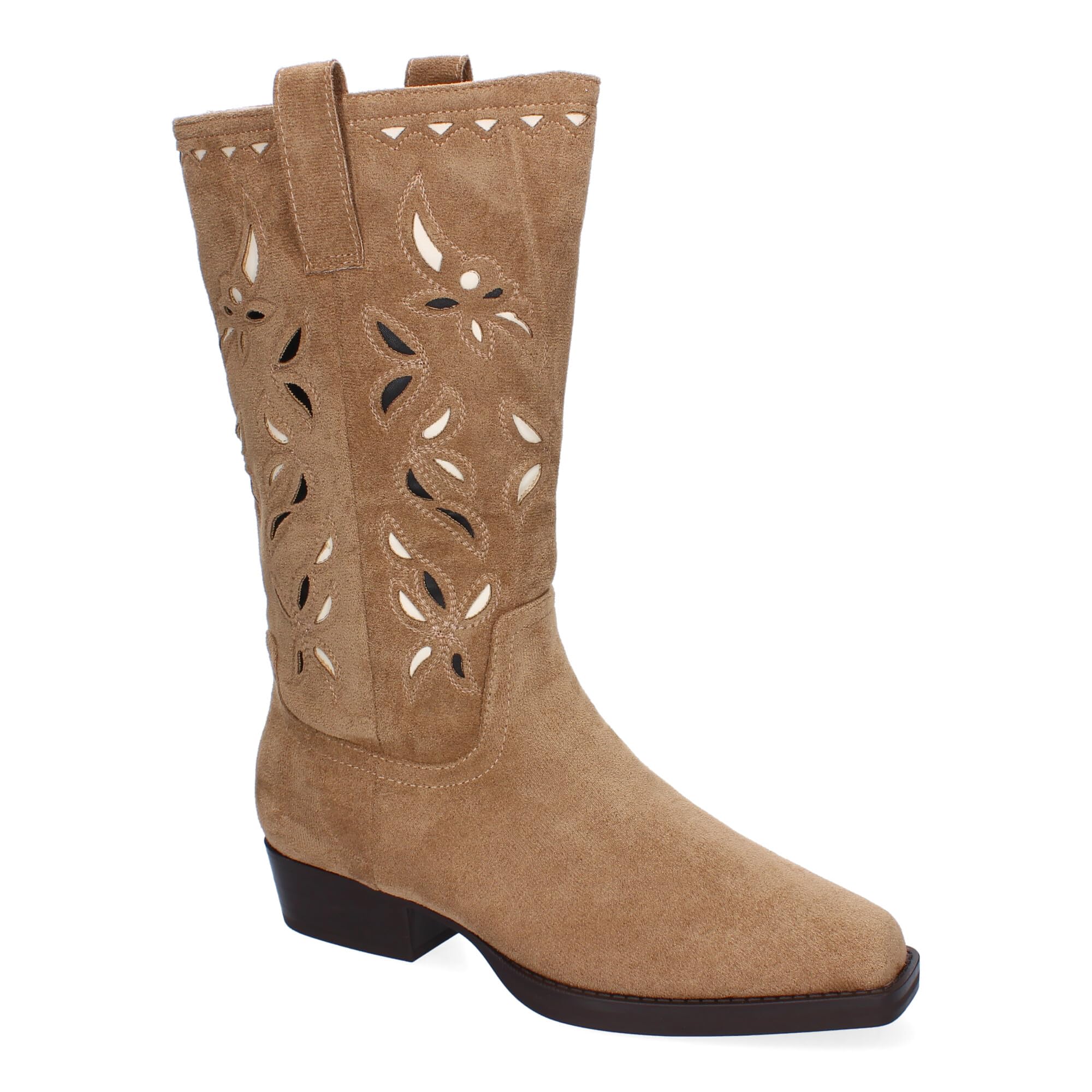 Bota Campera de Mujer, Comodas y Elegantes, Diseno Moderno, con Detalles y Adornos en la Cana, Versatiles para Toda Ocasion.