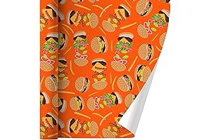 Bacon Scented Burger-Themed Gift Wrapping Paper