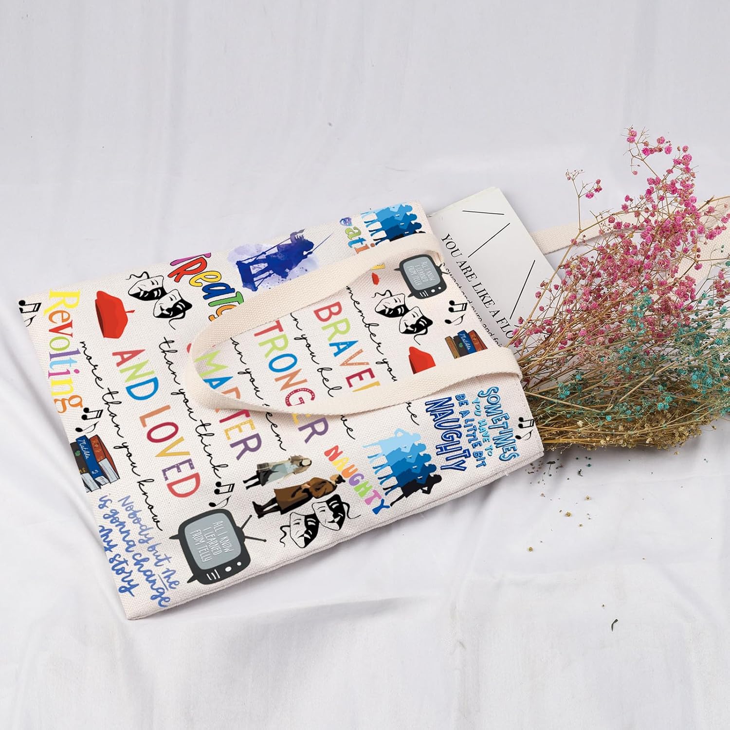 Lywjyb Birdgot Musical When I Grow Up Tote Bag Musical Theatre Gift Bookworm Gift for Women - Image 6