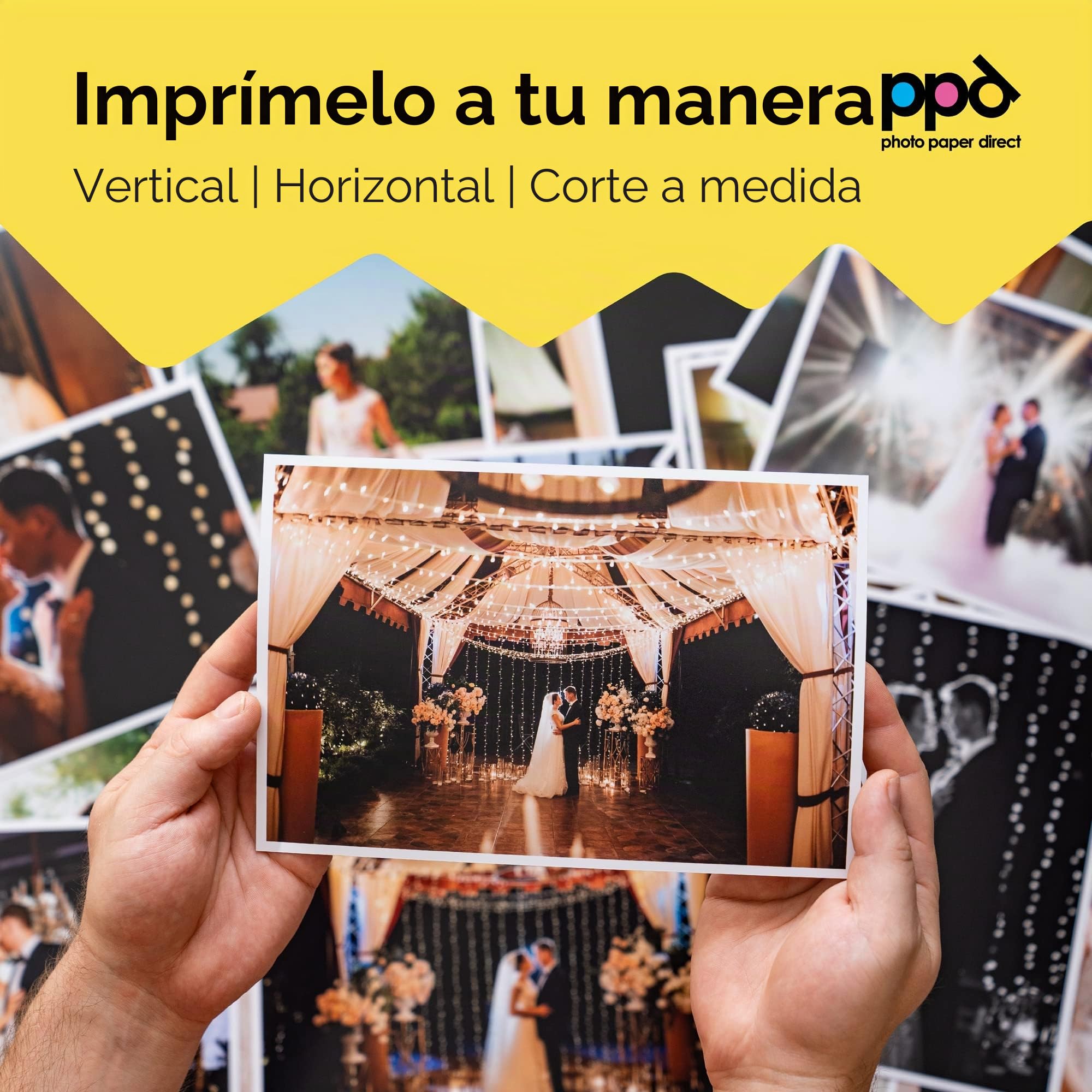 PPD Inkjet - A3 Plus x 100 Hojas de Papel Fotográfico Satinado Perlado 280 g/m² - Calidad Profesional - Secado Instantáneo - Para Impresión de Inyección de Tinta - PPD-23-100