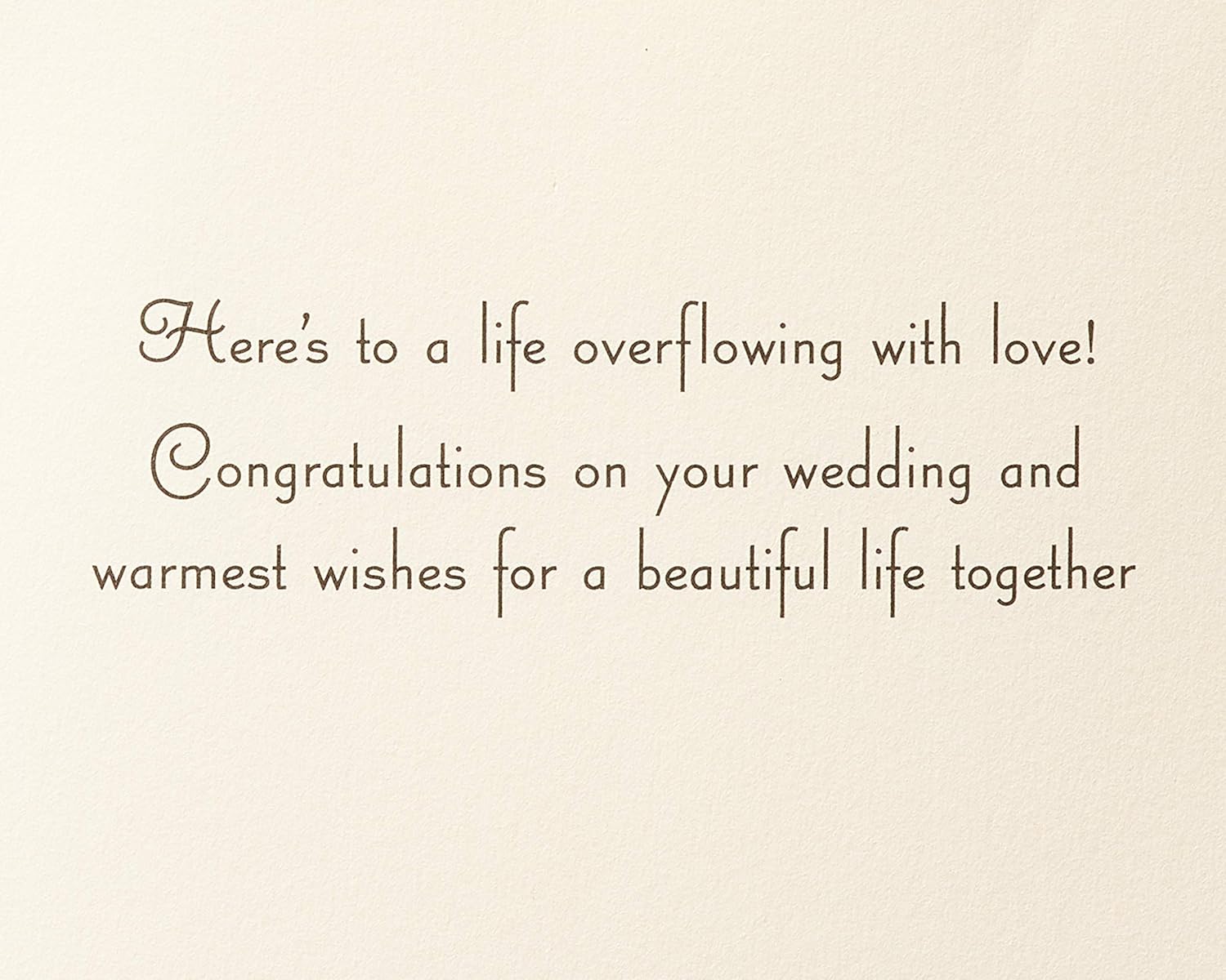 Papyrus Wedding Card - Designed By Bella Pilar, Glitter Free (Overflowing with Love) - Image 3