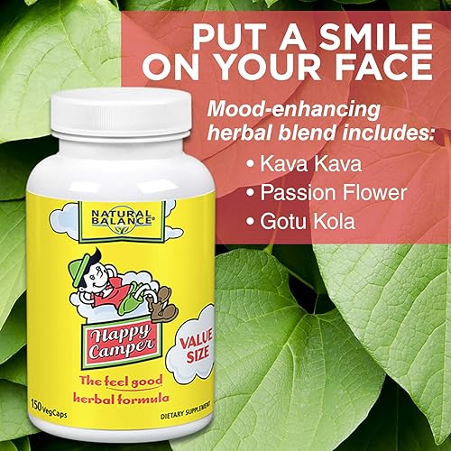 Miniatura 4 de Natural Balance Happy Camper & Colon Clenz Bundle  Soporte herbario para el estrés y la limpieza  150 cápsulas, 120 cápsulas