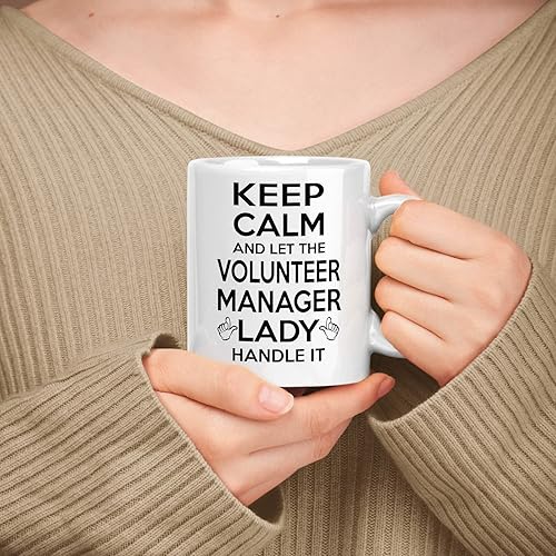 Vista 29 de Regalo para especialista en divulgación comunitaria de 11 onzas, taza de cerámica blanca de 15 onzas – Keep Calm & Let The Community Outreach