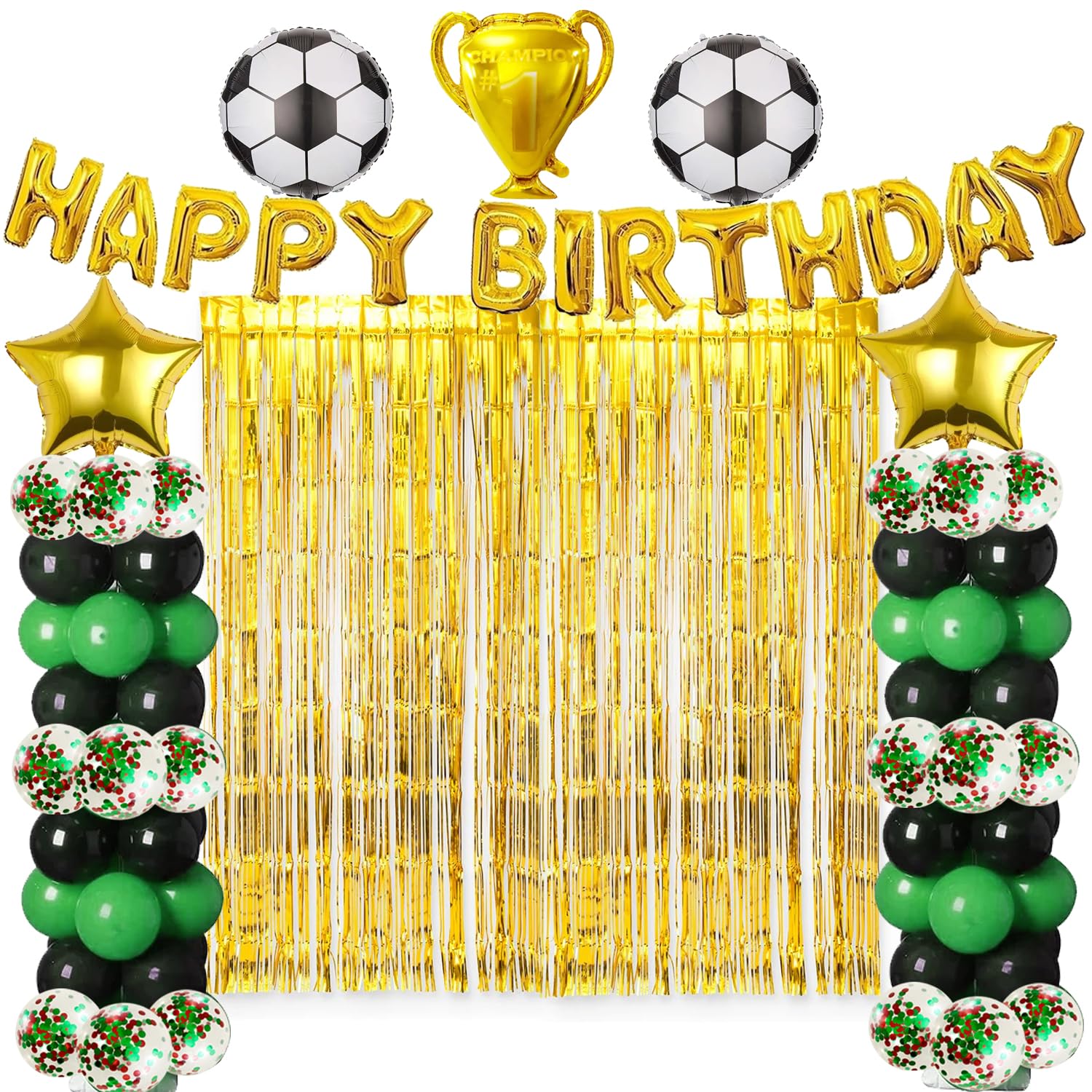 68 pc Football player birthday decorations|party decor|party supplies