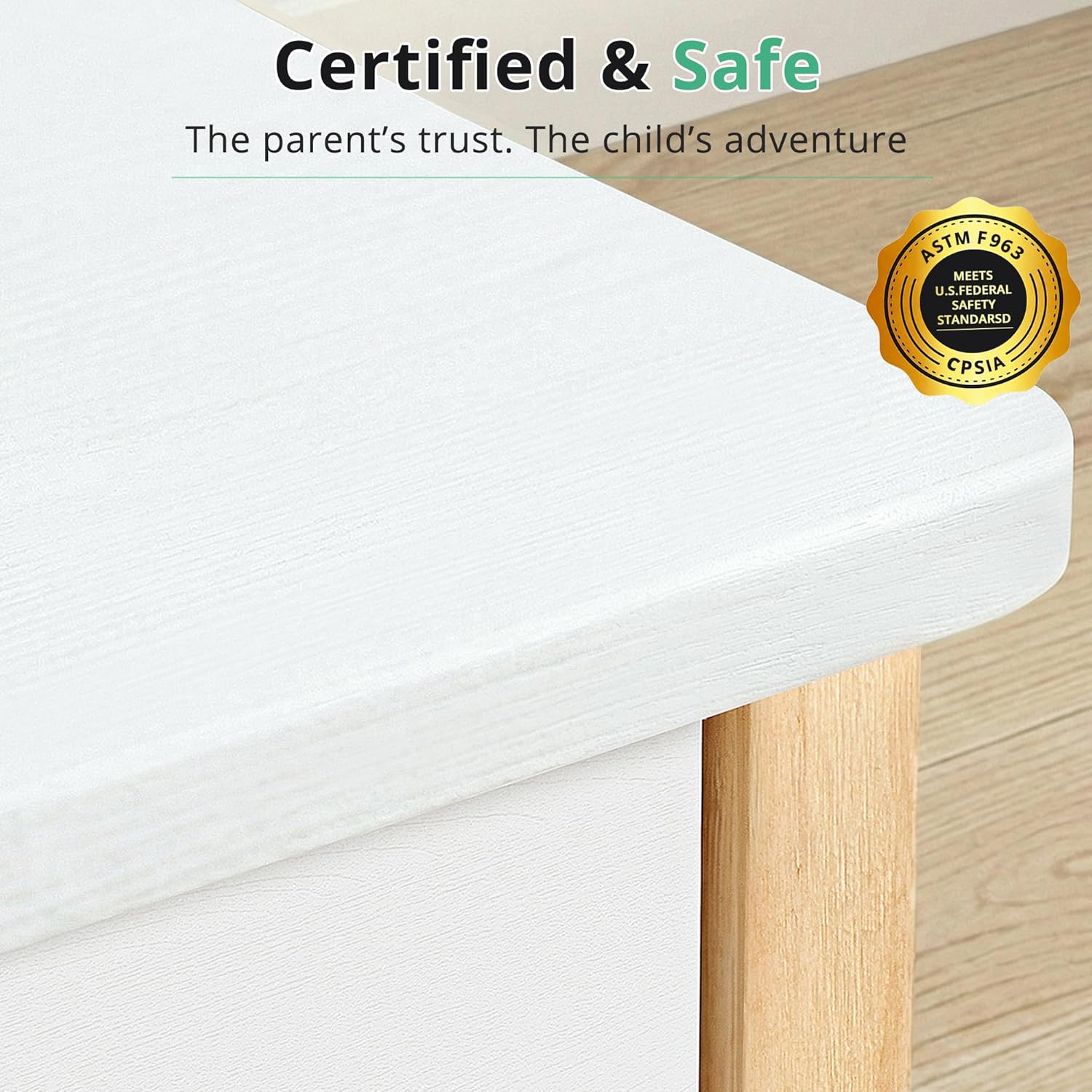 BlueWood Play Kitchen for Kids Toddlers - Wooden Chef Pretend Play Kitchen Set Toy Kitchen with 18 Pcs Toy Food & Cookware Accessories for Ages 3-7, Essential, White