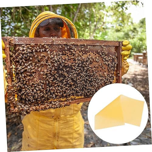 Miniatura 4 de Veemoon 30 unids marco de cera de colmena velas de plástico suministros de apicultura marcos de plástico placa de base de colmena colmena accesorios