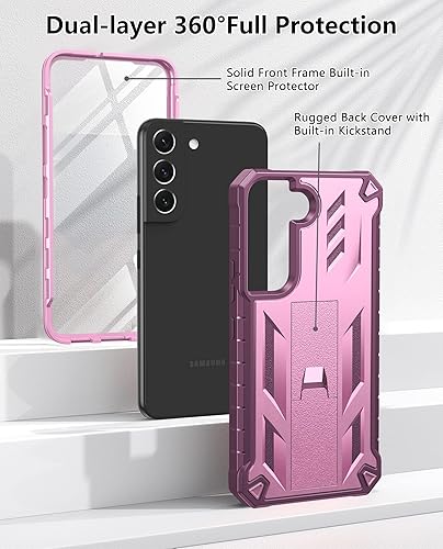 Miniatura 9 de SOiOS Funda protectora para Samsung Galaxy S22 protección de grado militar a prueba de caídas con soporte  Resistente a prueba de golpes TPU mate