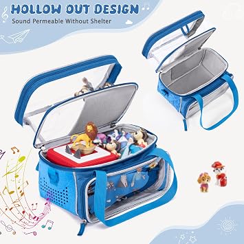 Double-Layer Carrying Case for Toniebox 2/1 Storage Bag for Starter Set