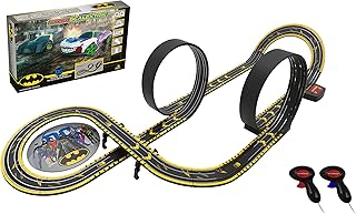 Micro Scalextric Justice League Batman vs Joker The Race for Gotham City Battery Powered 1:64 Slot Car Race Track Set G1177T
