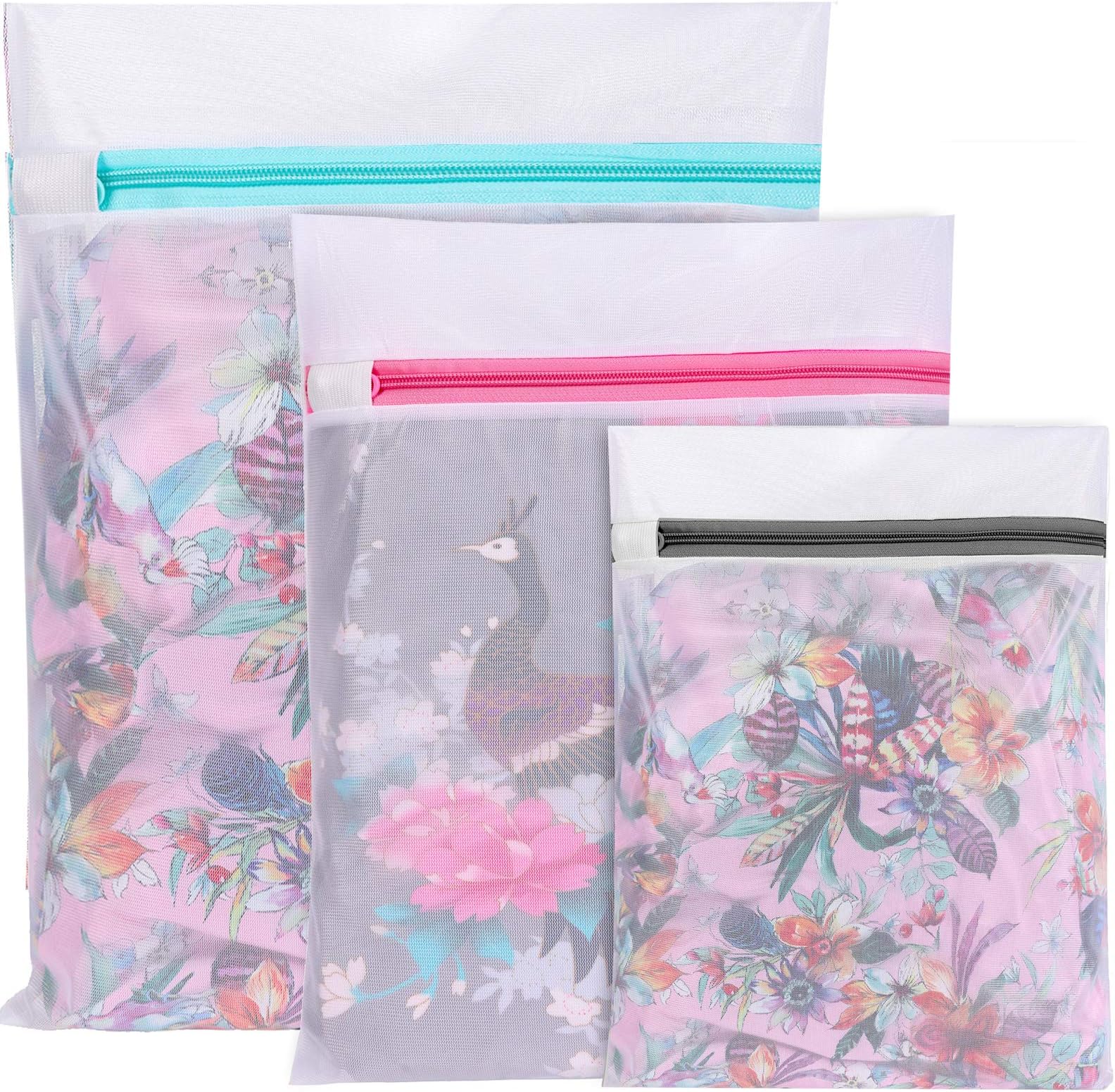 BAGAILBAGAIL Laundry Bag Mesh Wash Bag for Intimates Lingerie and Delicates, 3Pcs(1S,1M,1L)