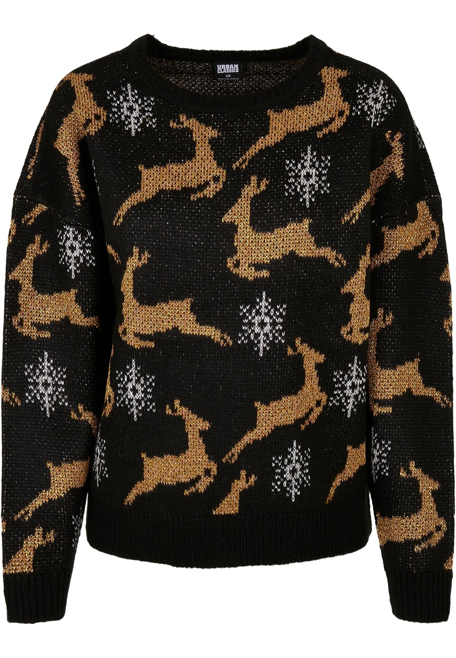 Urban Classics Damen Ladies Oversized Christmas Sweater
