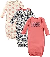 Vista 1 de Touched by Nature - Camisones unisex de algodón orgánico para bebé Margarita