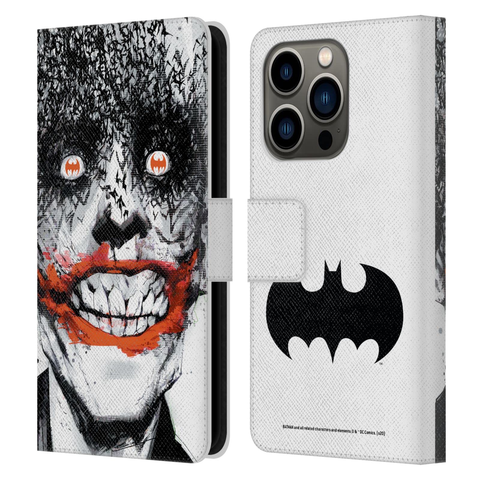 Head Case Designs Officially Licensed Batman DC Comics Detective Comics 880 Famous Comic Book Covers Leather Wallet Case Compatible with Apple iPhone 14 Pro