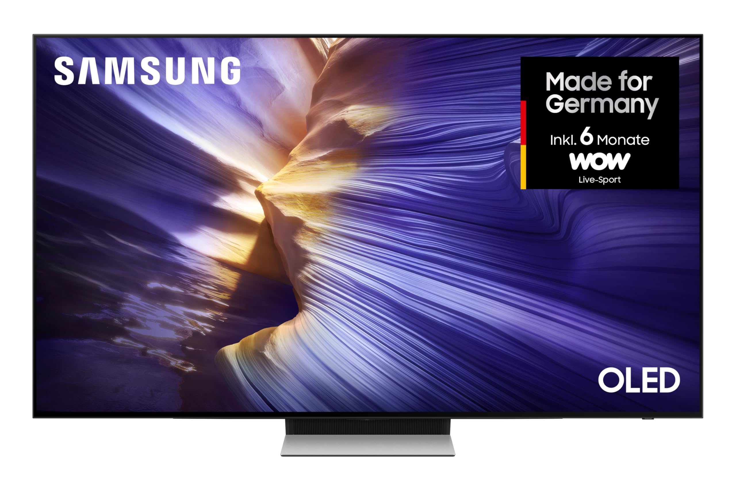 Samsung OLED 4K S90F 77 Zoll (195 cm), UHD Fernseher, NQ4 AI Gen3 Prozessor, OLED HDR+, 4K Upscaling Pro, Dolby Atmos, Gaming Hub, Motion Xcelerator 144Hz, Samsung Vision AI Smart TV