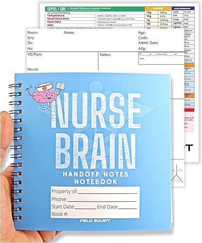Miniatura 9 de Nurse Essentials Cuaderno de Informes para Trabajo y Escuela Clínica de Enfermería, Bloc de Notas que Reemplaza el Portapapeles de Enfermería