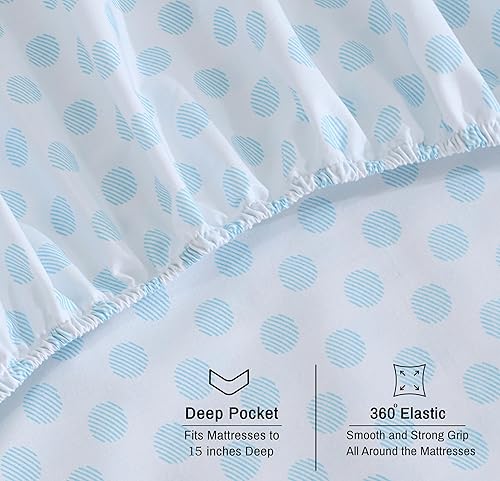 Miniatura 7 de RUVANTI - Juego de sábanas King, 100% algodón orgánico, percal, certificado GOTS, 4 piezas, bolsillo profundo de 15 pulgadas, frescas,