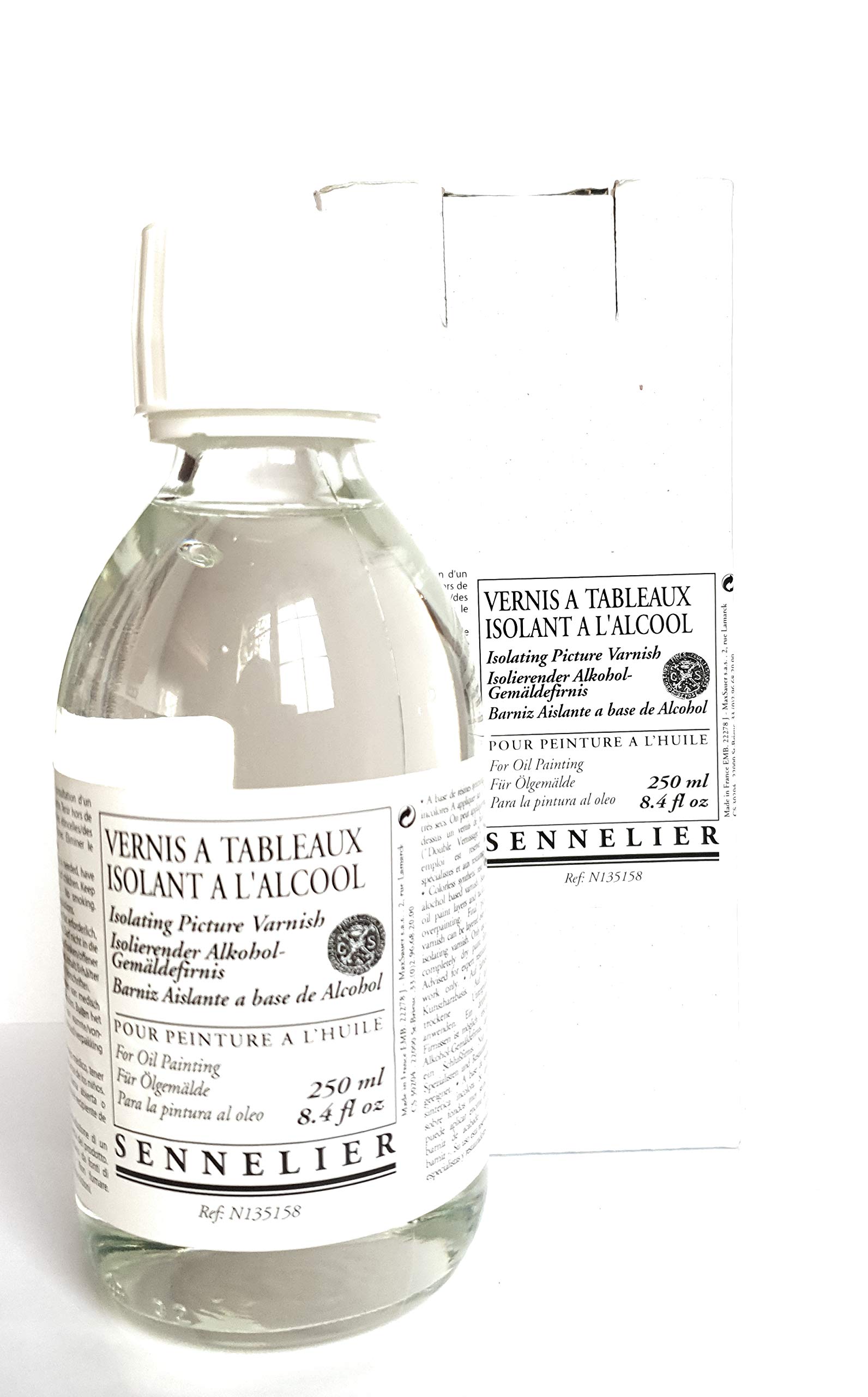 VERNIS A TABLEAUX ISOLANT A L'ALCOOL - PEINTURE A L'HUILE - 250 ML