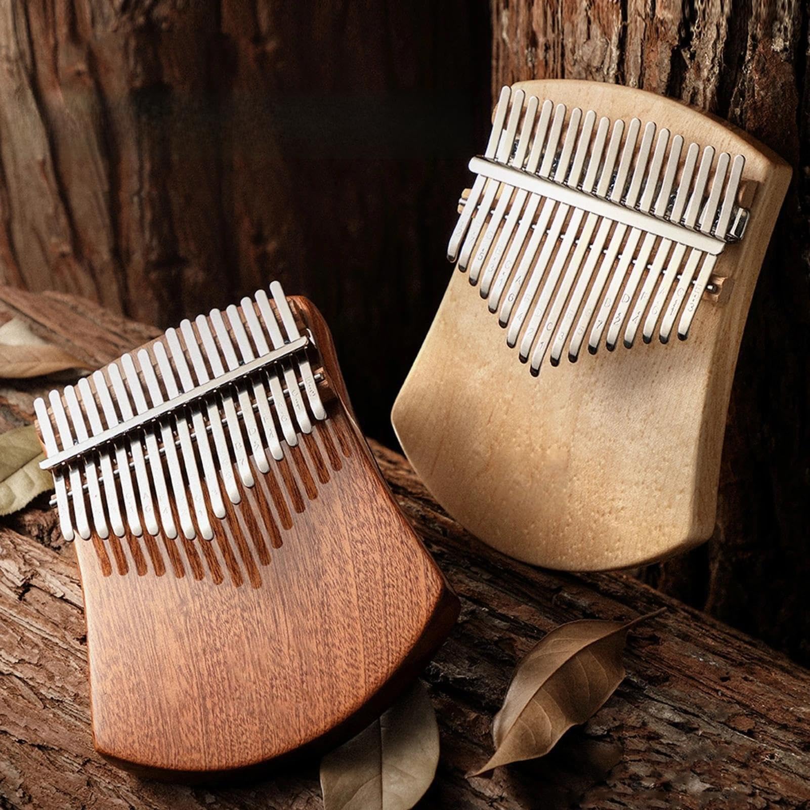 Kalimba Fortepian 17 Klucz Kciuk Fortepian Kalimba Drewno Kamforowe C Tone Z Torbą Książka Muzyczna Naklejki W Skali Młotek Tuningowy Sapele/drewno Klonowe(Maple)